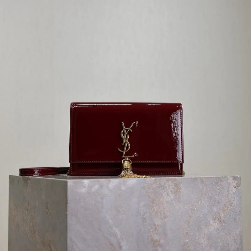 Yves Saint Laurent – Kate Small Tasche aus Lackleder