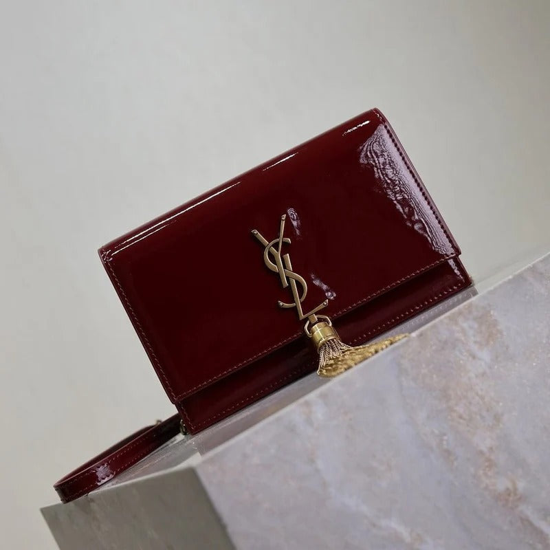 Yves Saint Laurent – Kate Small Tasche aus Lackleder