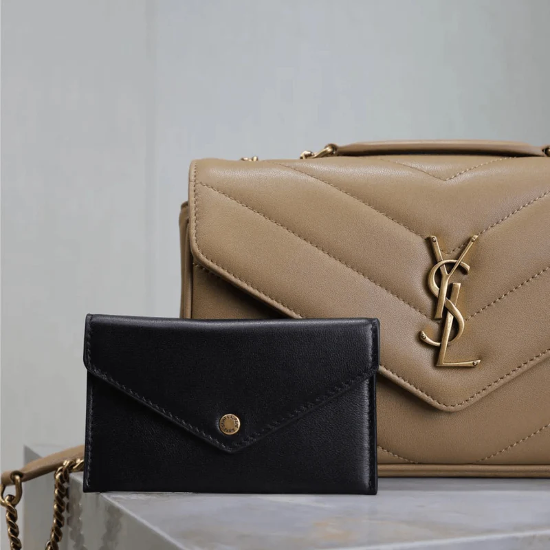 Saint Laurent – Loulou Small Matelassé Lammledertasche