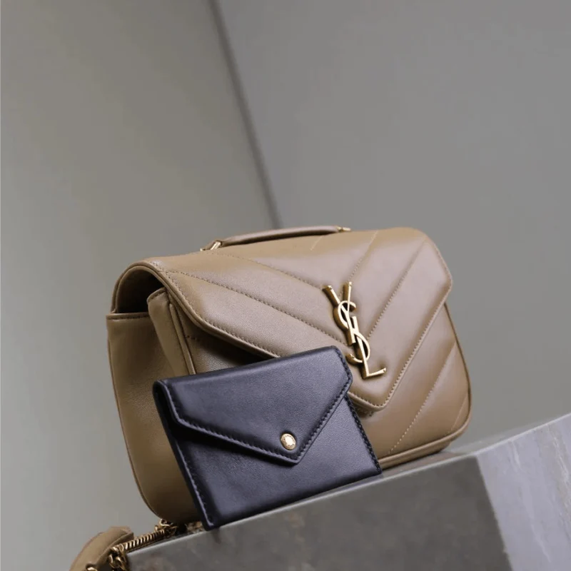 Saint Laurent – Loulou Small Matelassé Lammledertasche