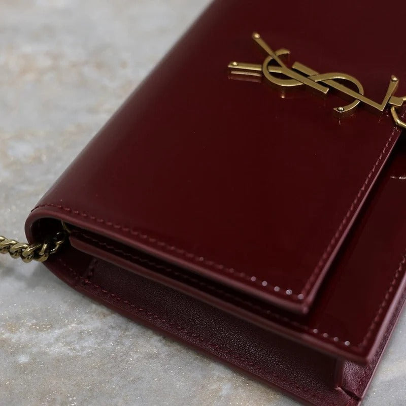 Yves Saint Laurent – Kate Small Tasche aus Lackleder