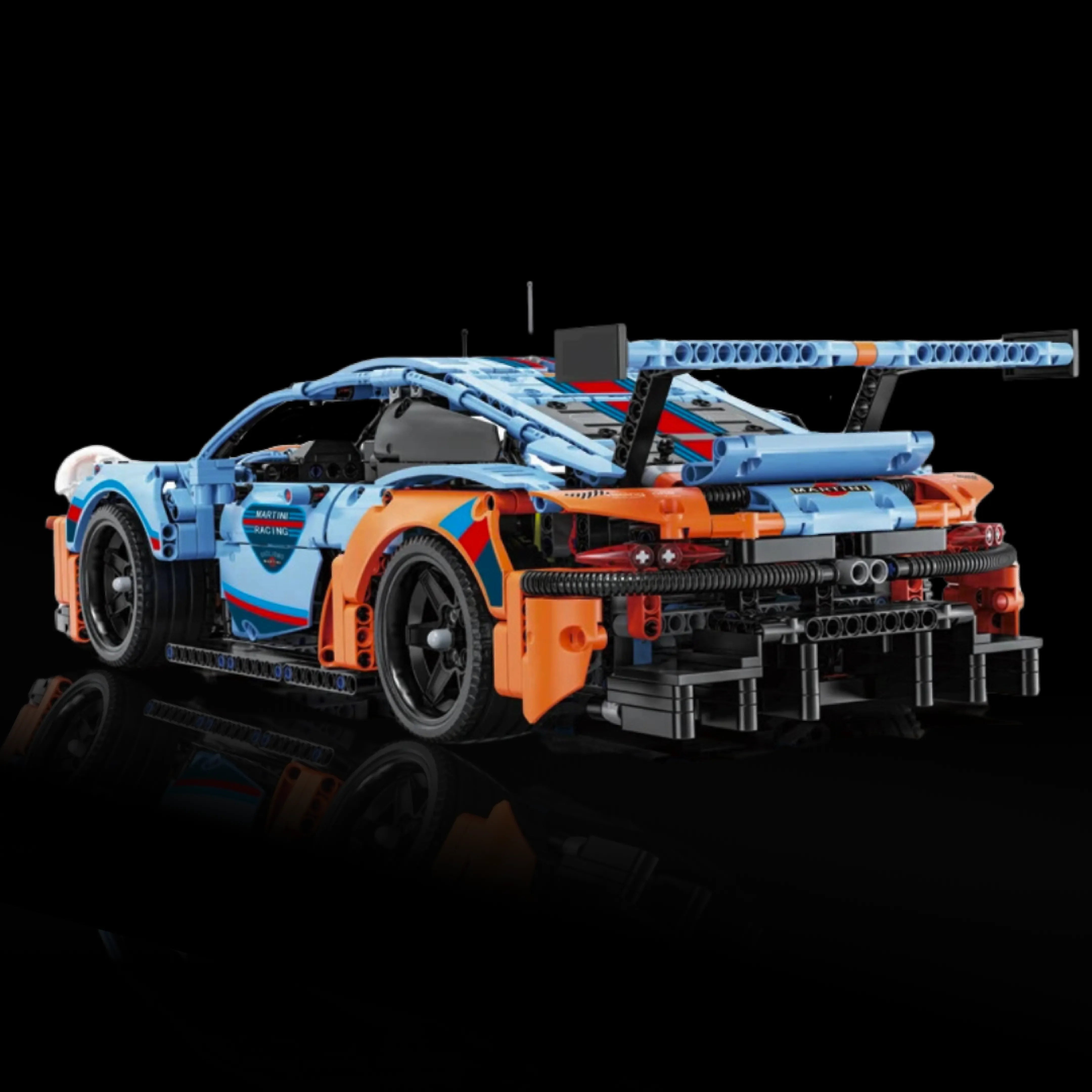 911 RSR Blue-Orange Model Kit (1580 parts)