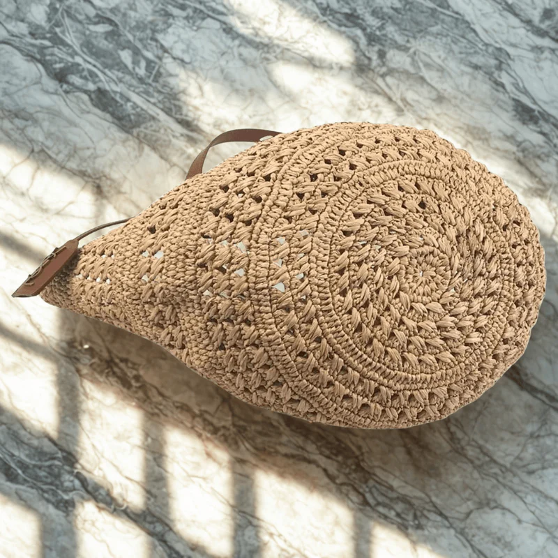 Yves Saint Laurent – Panier-Tasche aus Raffia